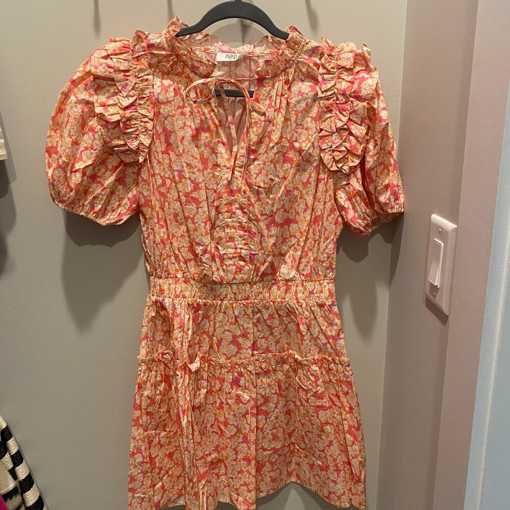 Avara ruffled cotton dress